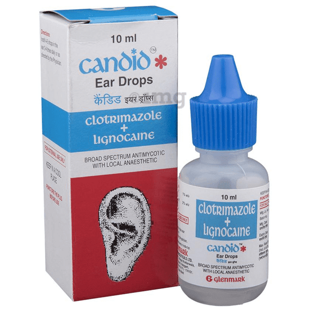 Candid Ear Drop 10ml Treatment of Fungal Infections in Ear (Pack of 3