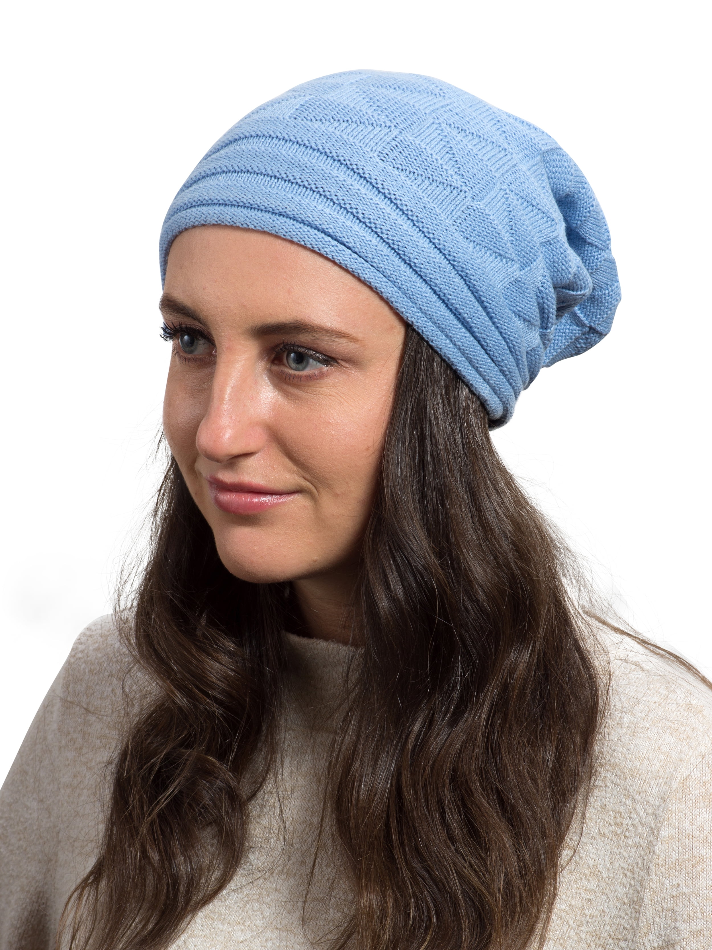 Candid Light All Season Slouchy Cotton Beanie Women Men