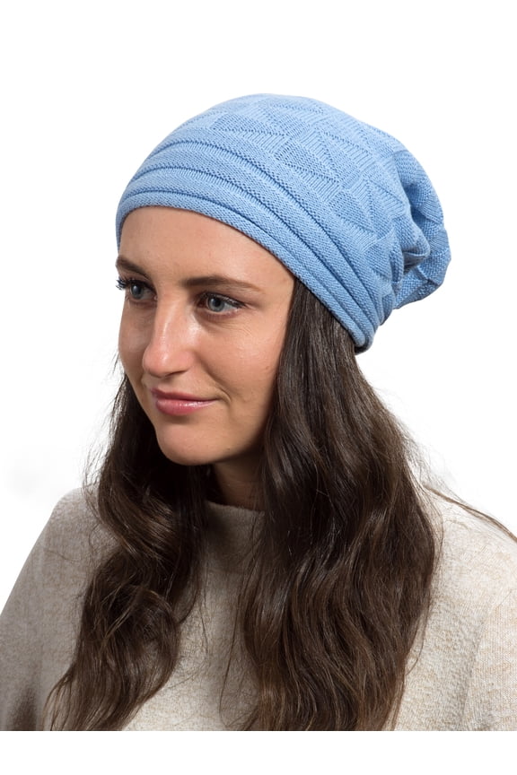 Candid Light All Season Slouchy Cotton Beanie Women Men