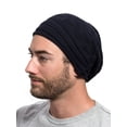thumbnail image 1 of Candid Navy All Season Slouchy Cotton Beanie Women Men, 1 of 2