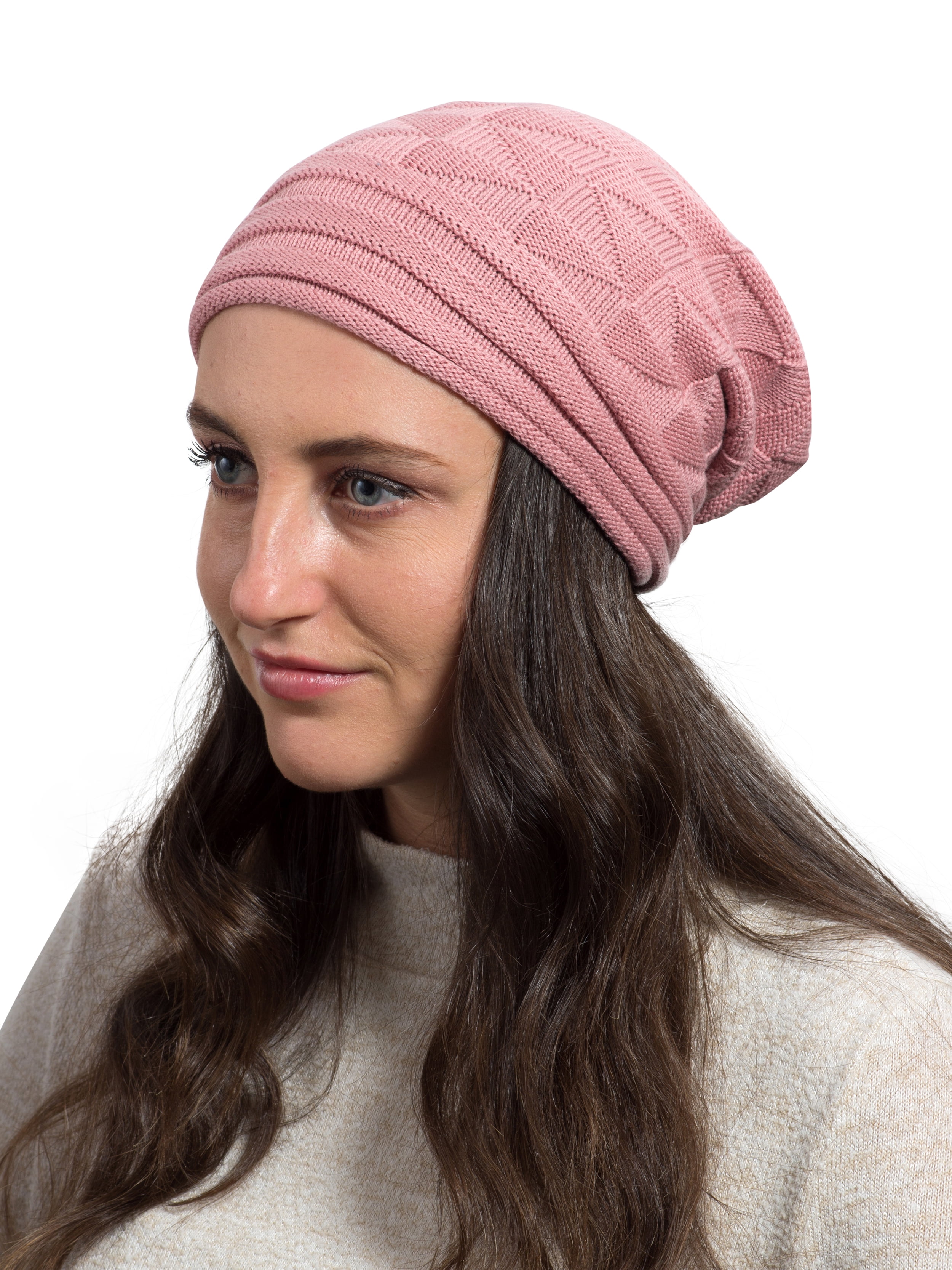Candid Rose All Season Slouchy Cotton Beanie Women Men