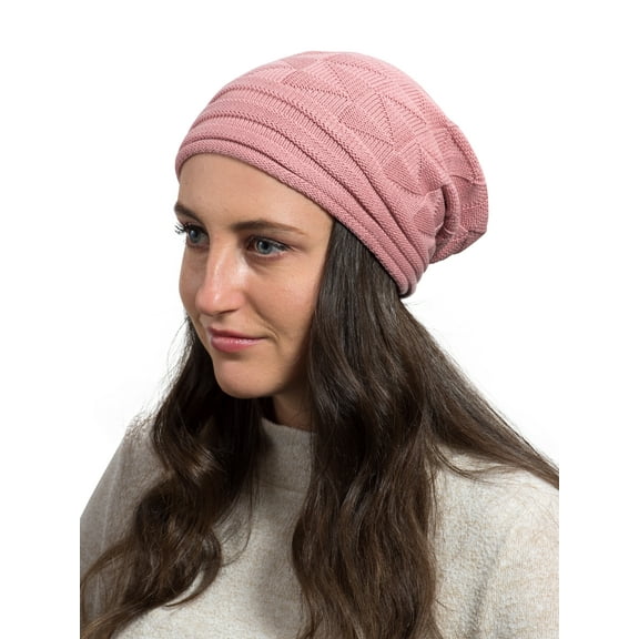 Candid Rose All Season Slouchy Cotton Beanie Women Men