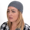 thumbnail image 1 of Candid Signature Apparel - Handmade Skullcap Beanie w/Premium Open Knit, Soft & Breathable Bamboo Cotton for Everyday Wear, Charcoal, 1 of 4