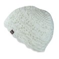 thumbnail image 1 of Candid Signature Apparel Women’s Beanie Hand Knit Shell Stitch with Premium & Natural Bamboo Cotton for everyday Wear, White, 1 of 2