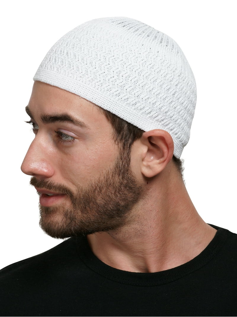 Candid Signature Stretchy Zigzag Cotton Kufi Beanie Hat for Adult