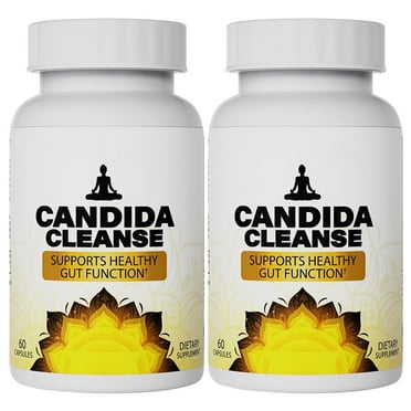 Candida Cleanse Capsules, Gut & Colon Support, Contains Oregano Leaf, Wormwood, etc - Natural Herbs for Intestinal Detox, 60 Capsules