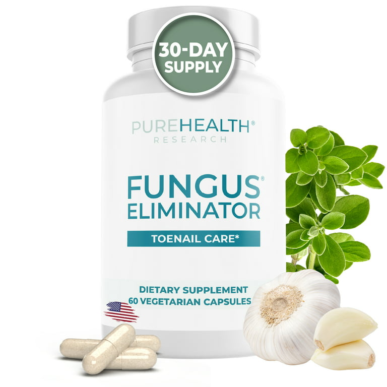 Candida Cleanse Fungus Eliminator, Powerful Oregano Supplement with  Caprylic Acid and Oregano Oil Organic by PureHealth Research 