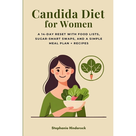 Candida Diet for Women: A 14-Day Reset with Food Lists, Sugar-Smart Swaps, and a Simple Meal Plan + Recipes, (Paperback)