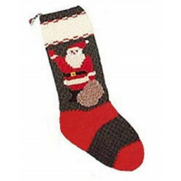 Candide Wool Yarn Christmas Stocking Knitting Kit (601 - Santa with Sack)