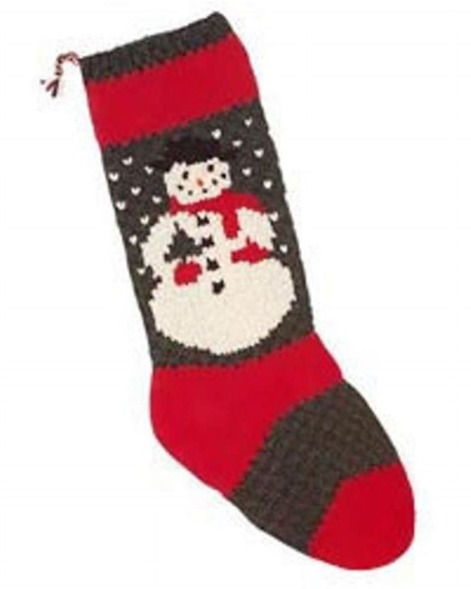 Candide Wool Yarn Christmas Stocking Knitting Kit (603 - Snowman)