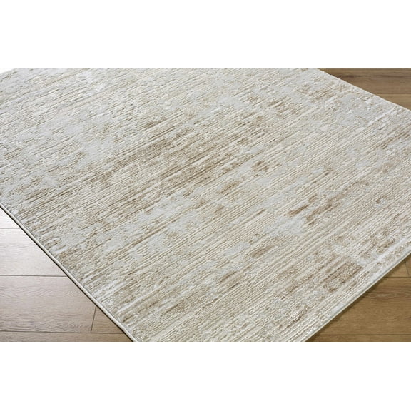 Candie Contemporary Area Rug - Beige, Tan, Mustard - 2' x 2'11"