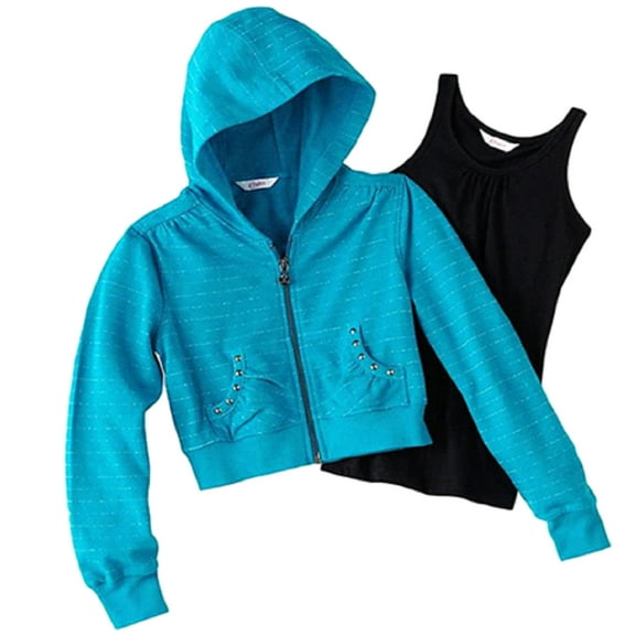 Candie's Big Girls Striped Hoodie and Tank Set - size 16