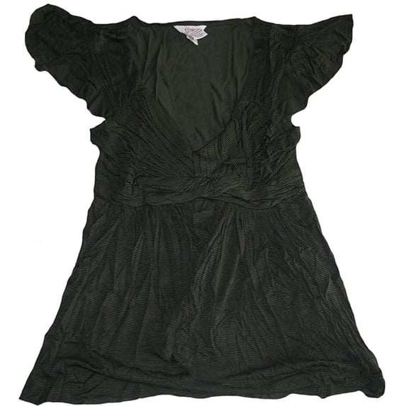 Candie's Junior Women's Dark Green Sweet Escape Shirt (Xsmall)