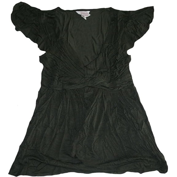 Candie's Junior Women's Dark Green Sweet Escape Shirt (Xsmall)