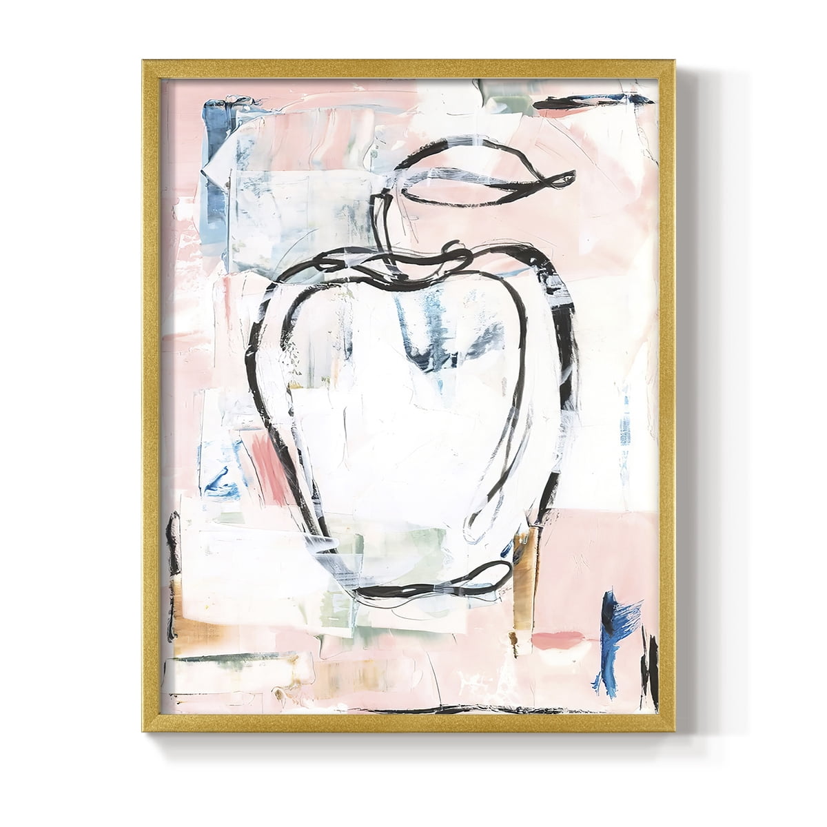 Candied Fruit I Framed Print in Gold Solid Wood Framed Print No Nail Hanging