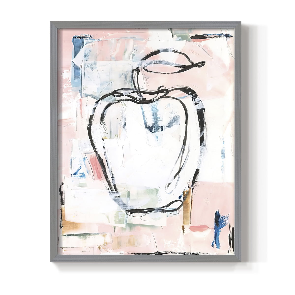Candied Fruit I Framed Print in Gray Solid Wood Framed Print No Nail Hanging
