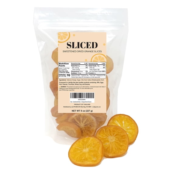 Candied Orange Slices, Sweetened Dried Orange Slices 8 oz Cocktail Garnish, Candied Fruit Cocktails, Candied Citrus (About 33 Slices)