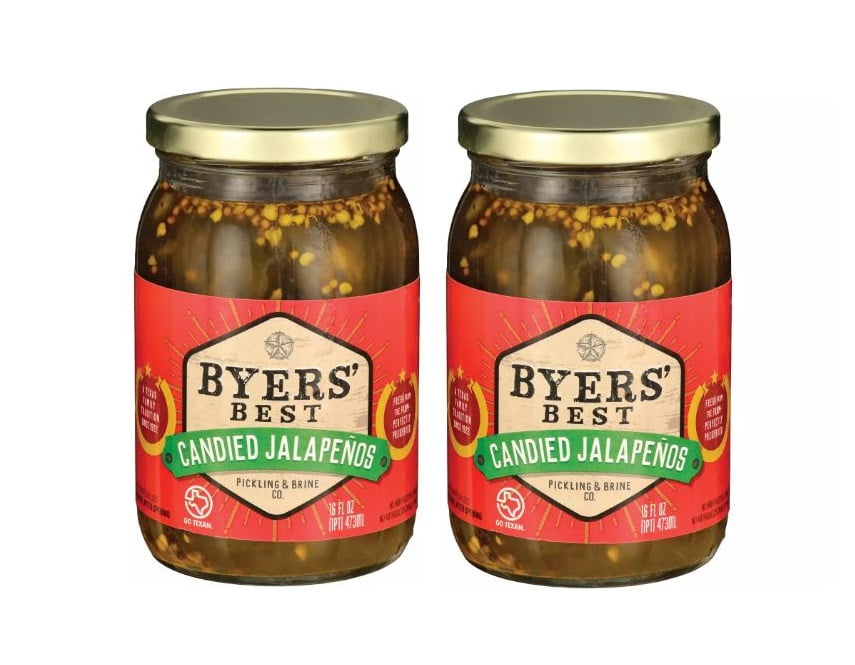 Candied Pickled Jalapenos 16 oz. - Two (2) Glass Jars