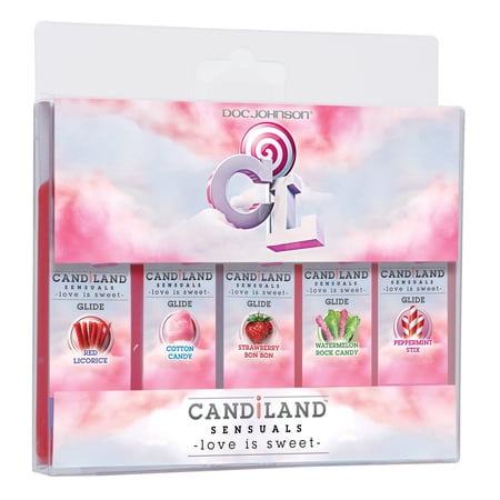 Candiland Sensuals Glide - 5 Pack - Assorted 1 Fl. Oz. Bottles