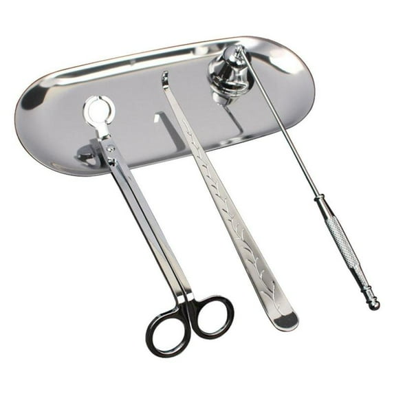 Candle Accessory Set, Candle Trimmer, Candle Dipper, Candle Snuffer, Stainless Steel, Perfect for Wedding Christmas