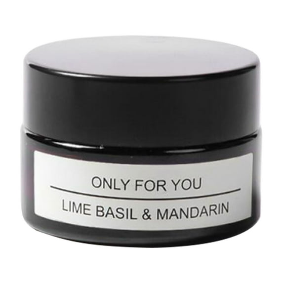 Candle Aromatherapy Soy Wax Creative Test Frag-rance Glass Candle Holder/ Scented candle glass candle holder with lime, basil and citrus