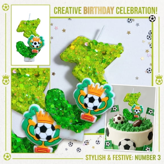 Candle Birthday, Number Candle, 2inDiameter, Paraffin Blend, St Birthday Candle, Cake Decoration, Silver Edge,