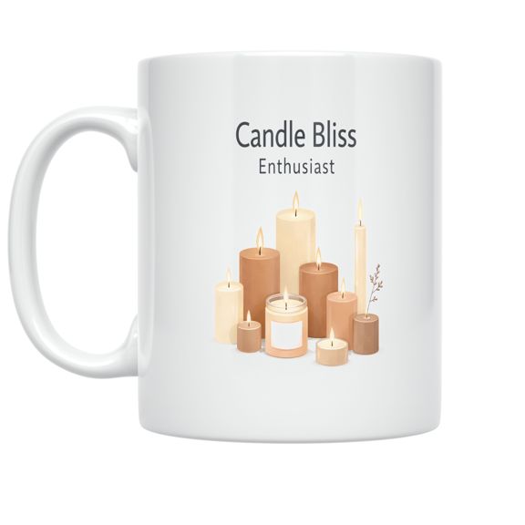 Candle Bliss Enthusiast - Candle Lover - 11 oz Ceramic Coffee Mug