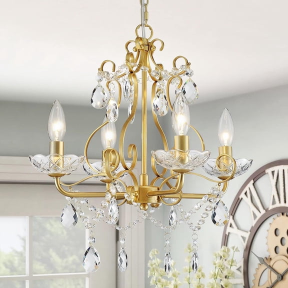 Candle Chandelier Pendant Flushmount Ceiling Light Modern Lighting Fixture for Bedroom Hallway Bar Kitchen Bathroom, H 14" x W 16", , E12 Base