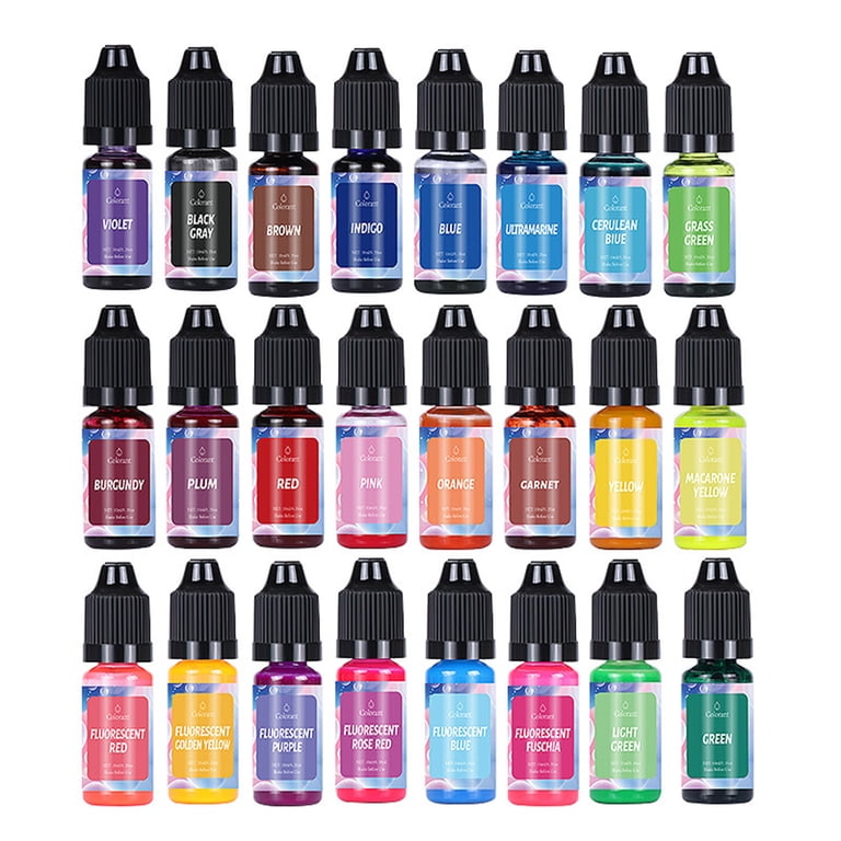 Walmart's 24-Color Liquid Candle Dye for DIY Soy Wax Making Supplies,  Unscented & High Concentration - Walmart.com