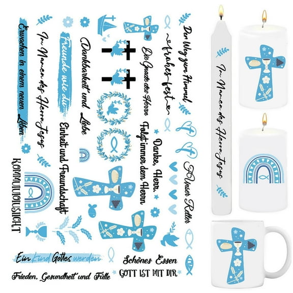 Candle Decoration Transfer Stickers,Snowman Theme Craft Decals,Water Transfer Candle Labels,Ceramic Decoration Sticker Sheet,Holiday DIY Candle Embellishment,Decorative Craft Transfer Film