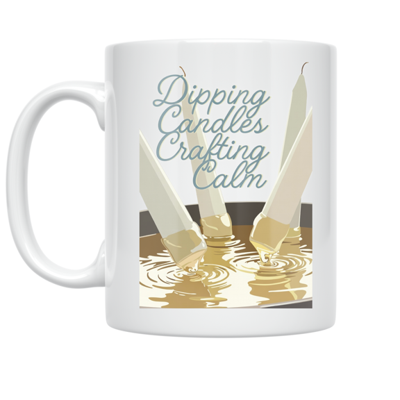 Candle Dipping Crafting Calm - Candle Enthusiast - 11 oz Ceramic Coffee Mug