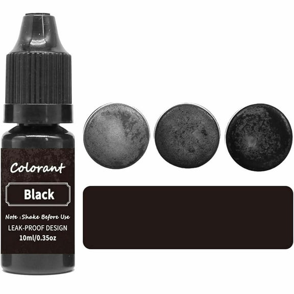 Candle Dye,Concentrated Colorant for Soy Candle,Highly Concentrated Liquid Oil-Based Coloring for Soy Wax, Bees Wax, Gel Wax - Easy Color and Safe-10ml Black