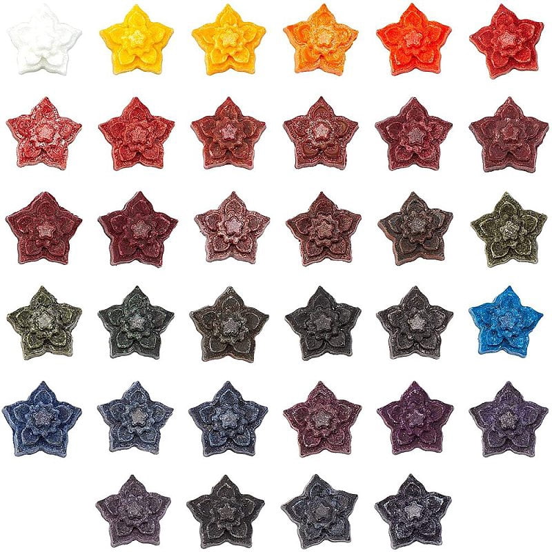 Candle Dyes Wax Dyes for Candle Making Flower Mixed Color 31.5x14.5mm for DIY
