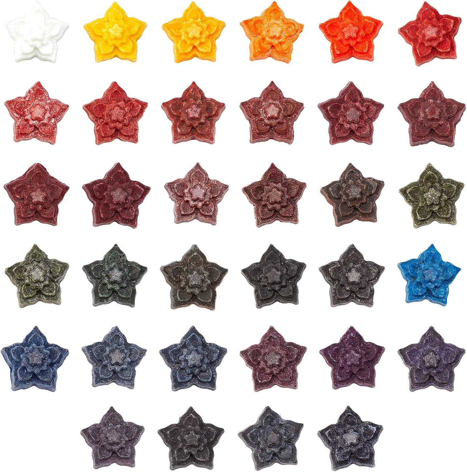 Candle Dyes Wax Dyes for Candle Making Flower Mixed Color 31.5x14.5mm