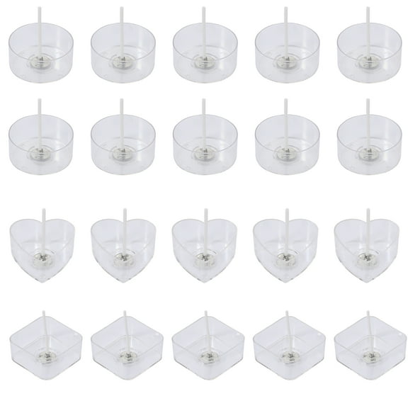 Candle Empty Tea Light Holder Tealight Cups Containers Jars Making Cup Holders Clear Plastic