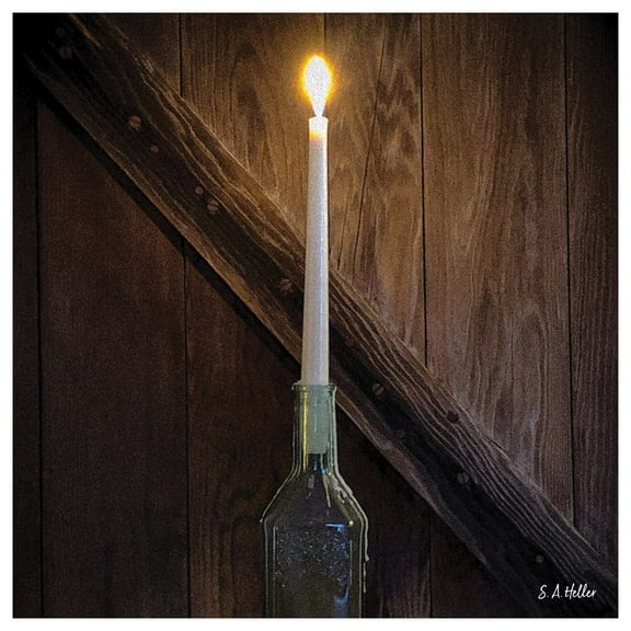 Candle Flame By Photographer Steven A. Heller - 30"X30" Canvas