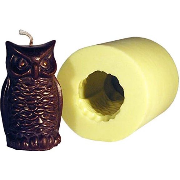 Candle Flex Owl Candle Mold$$Art & Craft