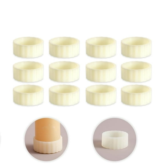 Candle Gaskets,QZS Portable Candle Rings Gripper for Home,Beige Durable Taper Candle Grips,Small Accessories Protectors for Home