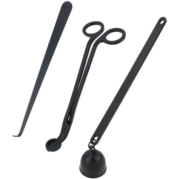Candle Gift Set with Candle Snuffer, Cutter, Wick Trimmers for Replacement Wicks