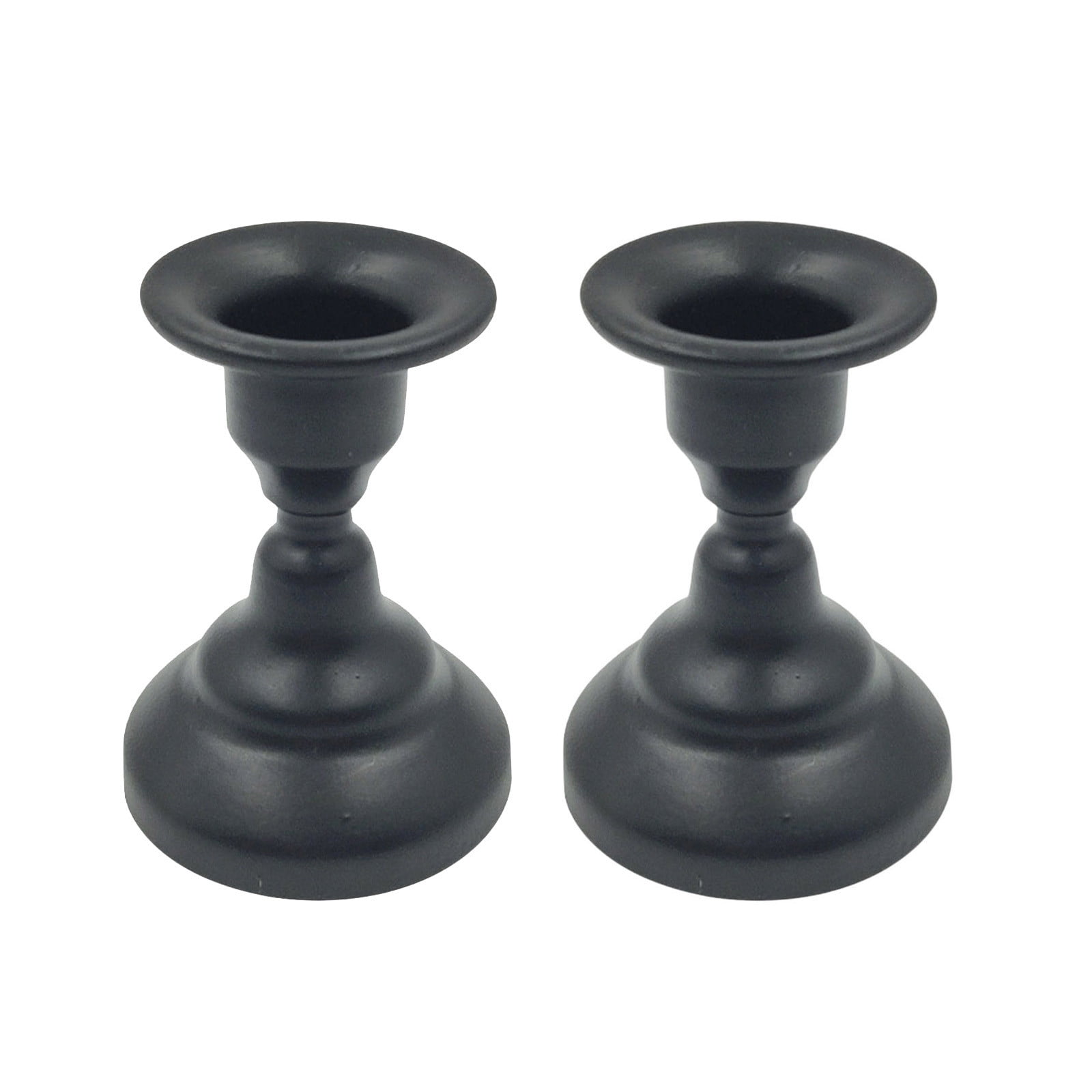 BESPORTBLE Vintage Candle Holders With Handles – Set Of 2 Retro Taper Candlestick Holders For Halloween & Christmas Decor