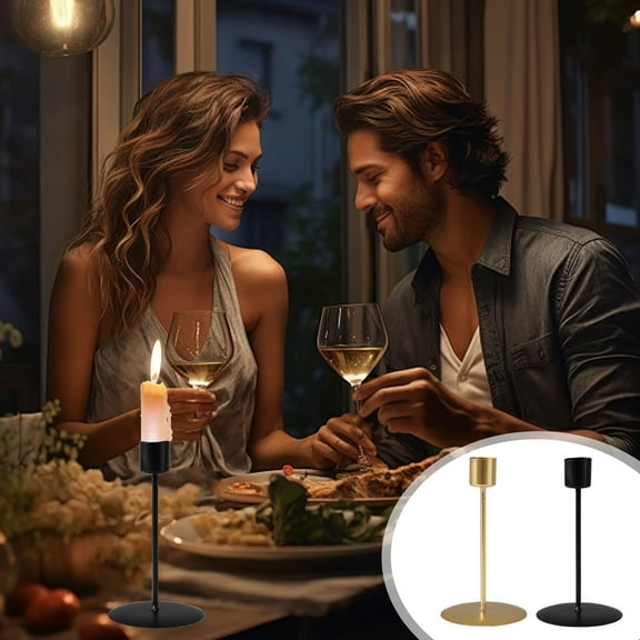 Candle Holder Black Tall Candlestick Holder Modern Taper Pillar Candle Sticks Stand With Sturdy Base For Home Weddings Party Decor Dining Table Centerpieces Decor Events And Gift Giving