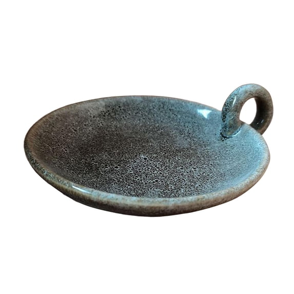 Candle Holder Candlestick Holder Round Candlelight Stand Ceramic Candle Plate for Festival Farmhouse Home Mantle Living Room Green
