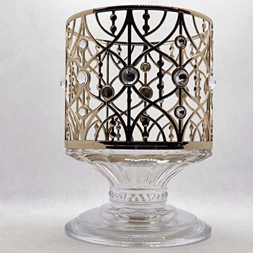 Transparent Thick Bottom Glass Candle Holder 12 Oz 3 Wick Empty