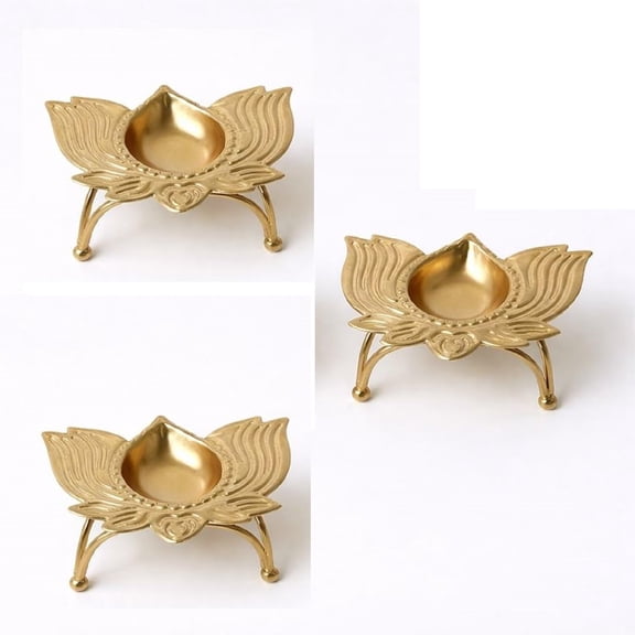Candle Holder | Decorative Metal Diya Stand for Home