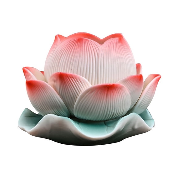 Candle Holder Household Decoration Ceramic Lotus Candlestick Family Restaurant Garden