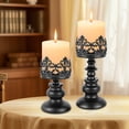 thumbnail image 1 of Candle Holder Iron Candle Holder Candle Holder with Openwork Pattern Candle Holder Easy to Maintain and Clean Candle Holder Matchable Candle Holder Suitable for Dining Rooms, 1 of 7