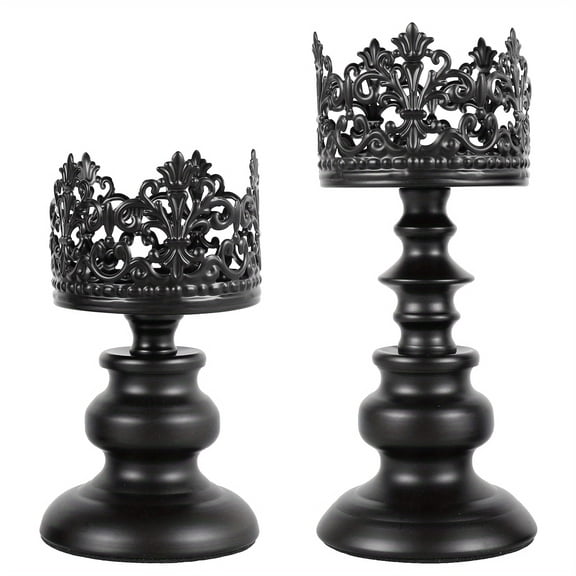 Candle Holder Iron Candle Holder Candle Holder with Openwork Pattern Candle Holder Easy to Maintain and Clean Candle Holder Matchable Candle Holder Suitable for Dining Rooms