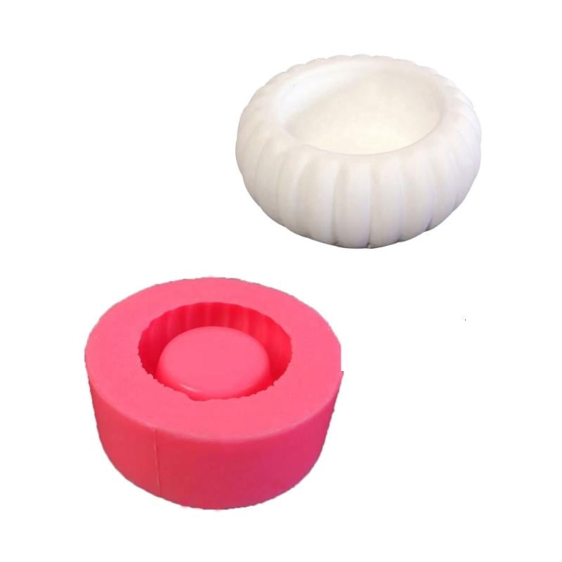 Candle Holder Mold Durable Silicone Molds 3D Candle Base Moulds Handcrafted Candlestick Making Mould Jewelry Making Tool