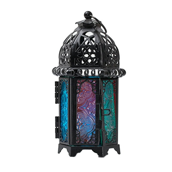 Black Style Candle Holder Lantern Decorative Lanterns for Candles Home Decor