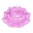 thumbnail image 1 of Candle Holder Set, Tyeign 7 Colors Crystal Glass Lotu Flower Candle Tea Light Holder Buddhist Candlestick Candle Holders Bulk Candle Holder Decor Candle Holders for Table Centerpiece Pink, 1 of 2